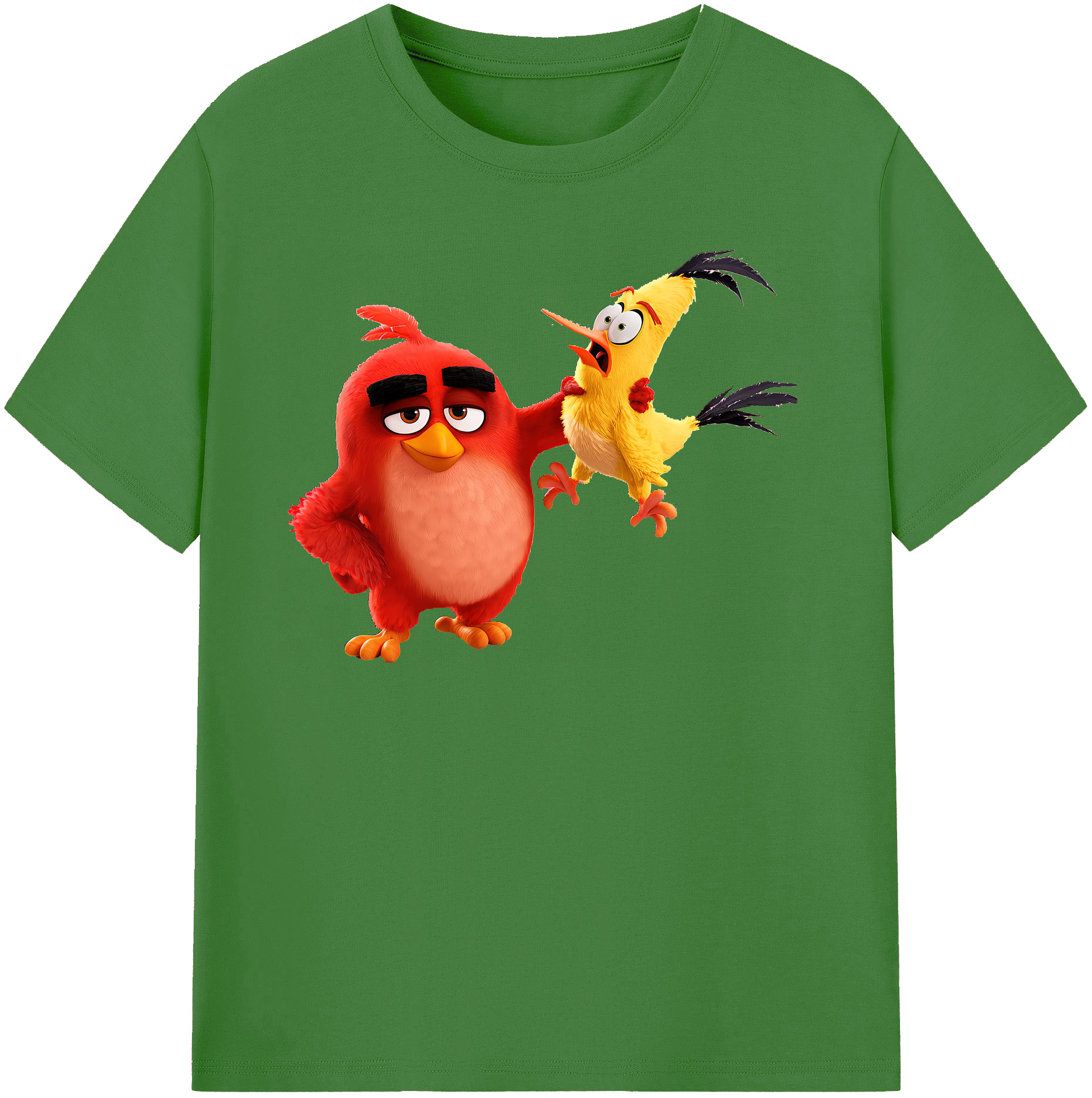 （画像用） Angry Birds アングリーバード レディースカジュアルプリントTシャツ（綿100％）